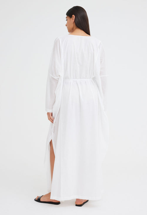 Jac+Jack Arc Cotton Dress - White
